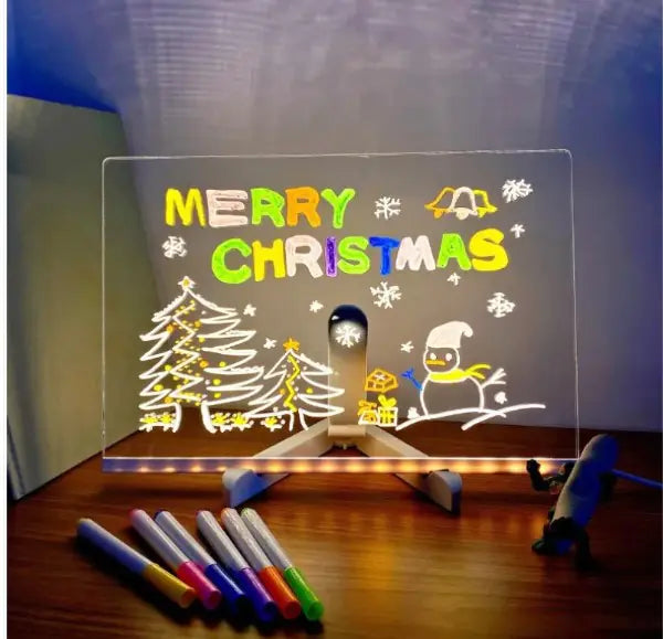 ✨ Magic LED Drawing Board Lamp – Creative Light-Up Art Toy for Kids