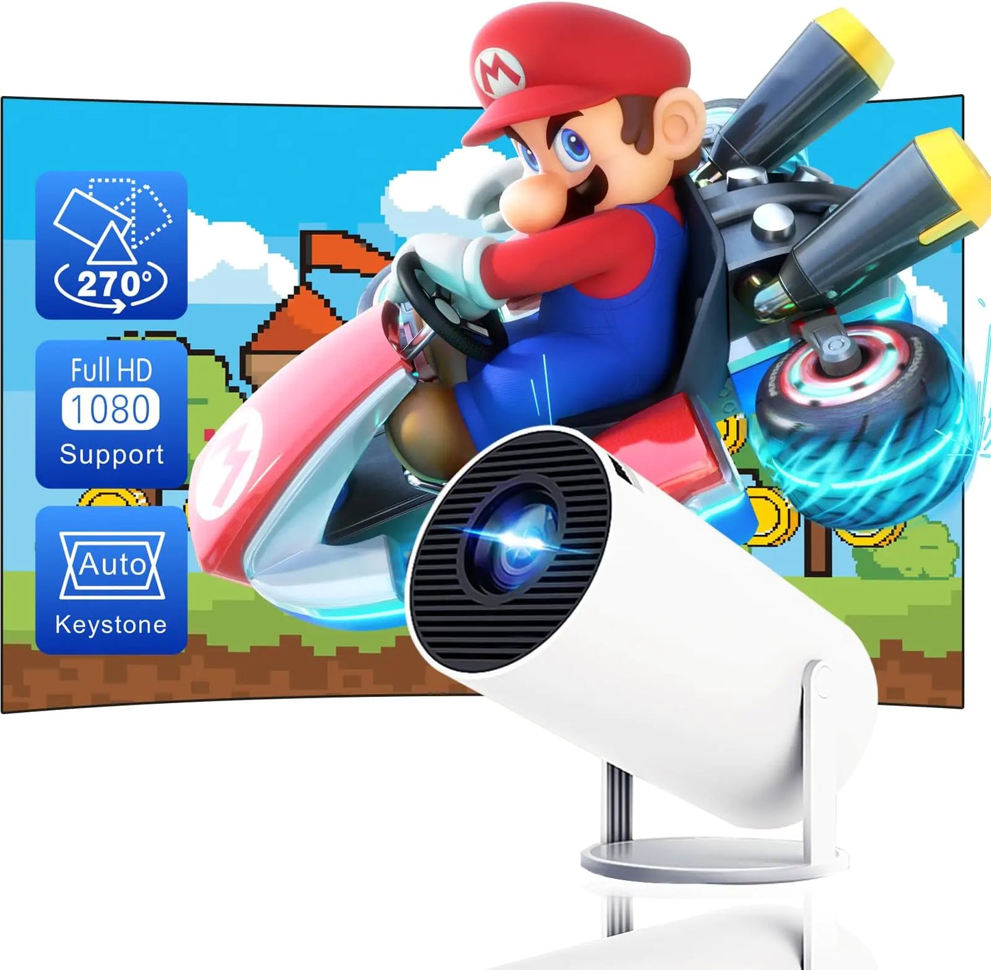 P30PRO™ 4K WiFi Mini Projector – Portable Bluetooth Home Theater