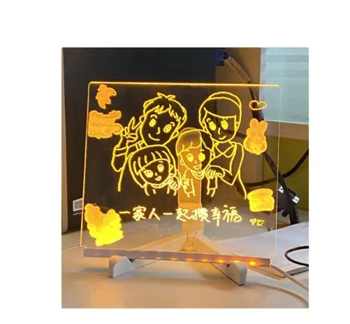 ✨ Magic LED Drawing Board Lamp – Creative Light-Up Art Toy for Kids