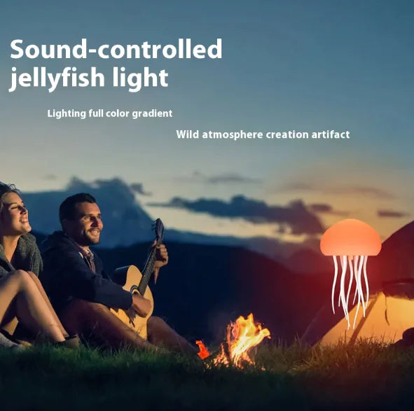 Sound-Controlled Jellyfish Mood Lamp – Mesmerizing LED Ambient Lig
