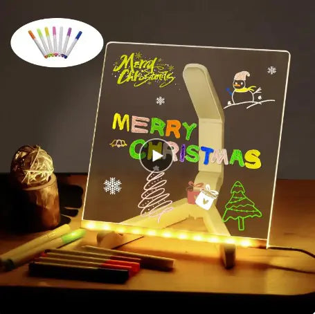 ✨ Magic LED Drawing Board Lamp – Creative Light-Up Art Toy for Kids